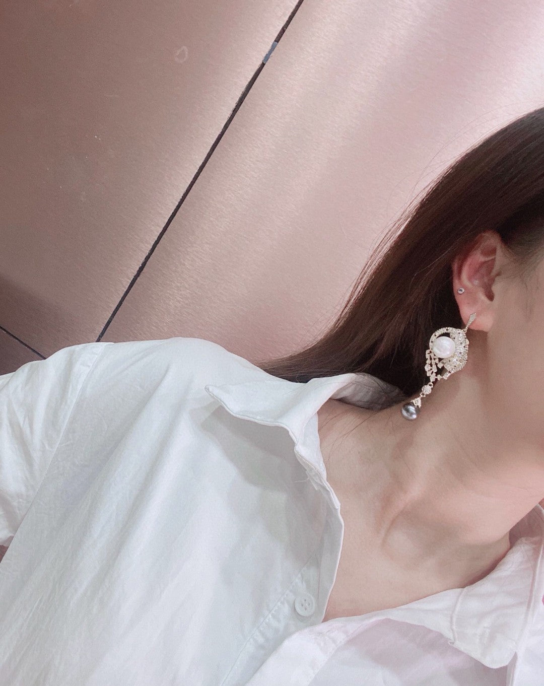 Panthère Pearl Drop Earrings
