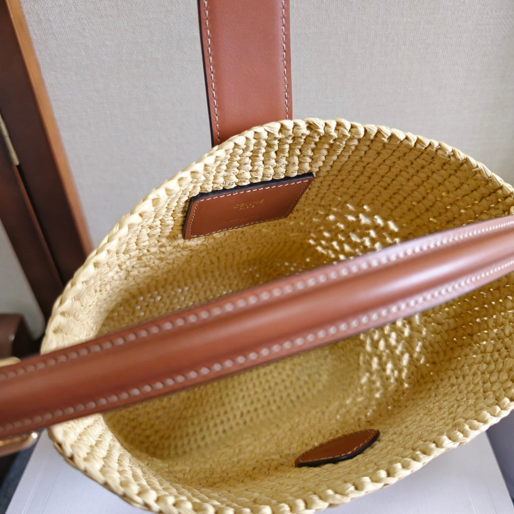 Woven Small Bucket Bag