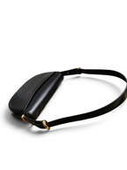 Moon Leather Shoulder Bag - Black - View 5