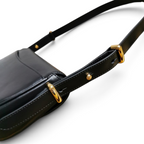 Moon Leather Shoulder Bag - Black - View 7