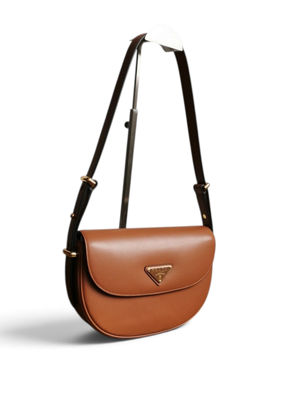 Moon Leather Shoulder Bag - Caramel - View 2