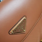 Moon Leather Shoulder Bag - Caramel - View 6