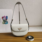 Moon Leather Shoulder Bag - White - View 1