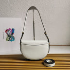 Moon Leather Shoulder Bag - White - View 5
