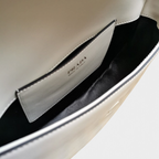 Moon Leather Shoulder Bag - White - View 9