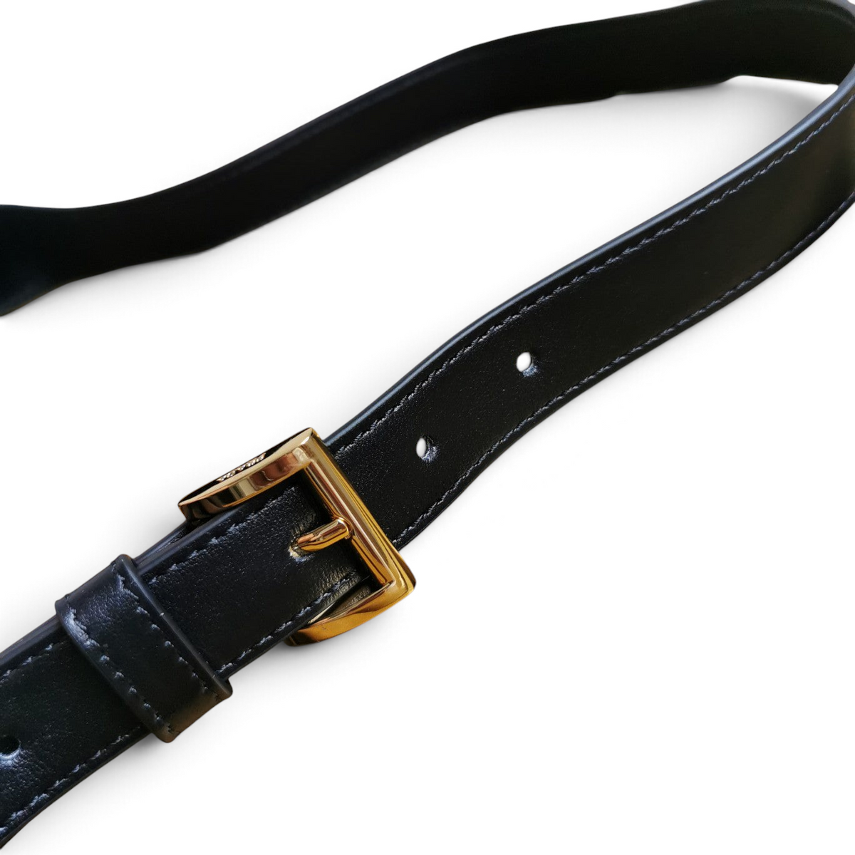 Moon Leather Flap Shoulder Bag - Black - View 6