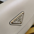 Moon Leather Flap Shoulder Bag - Pumice Grey - View 6