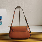 Moon Leather Flap Shoulder Bag - Caramel - View 3