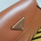 Moon Leather Flap Shoulder Bag - Caramel - View 6