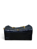Saint Laurent Niki Small Shopping Bag in Black Waxed calfskin Leather - Detail View 4