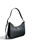 Re-Edition 2005 Saffiano Leather Mini Bag - Black - View 3