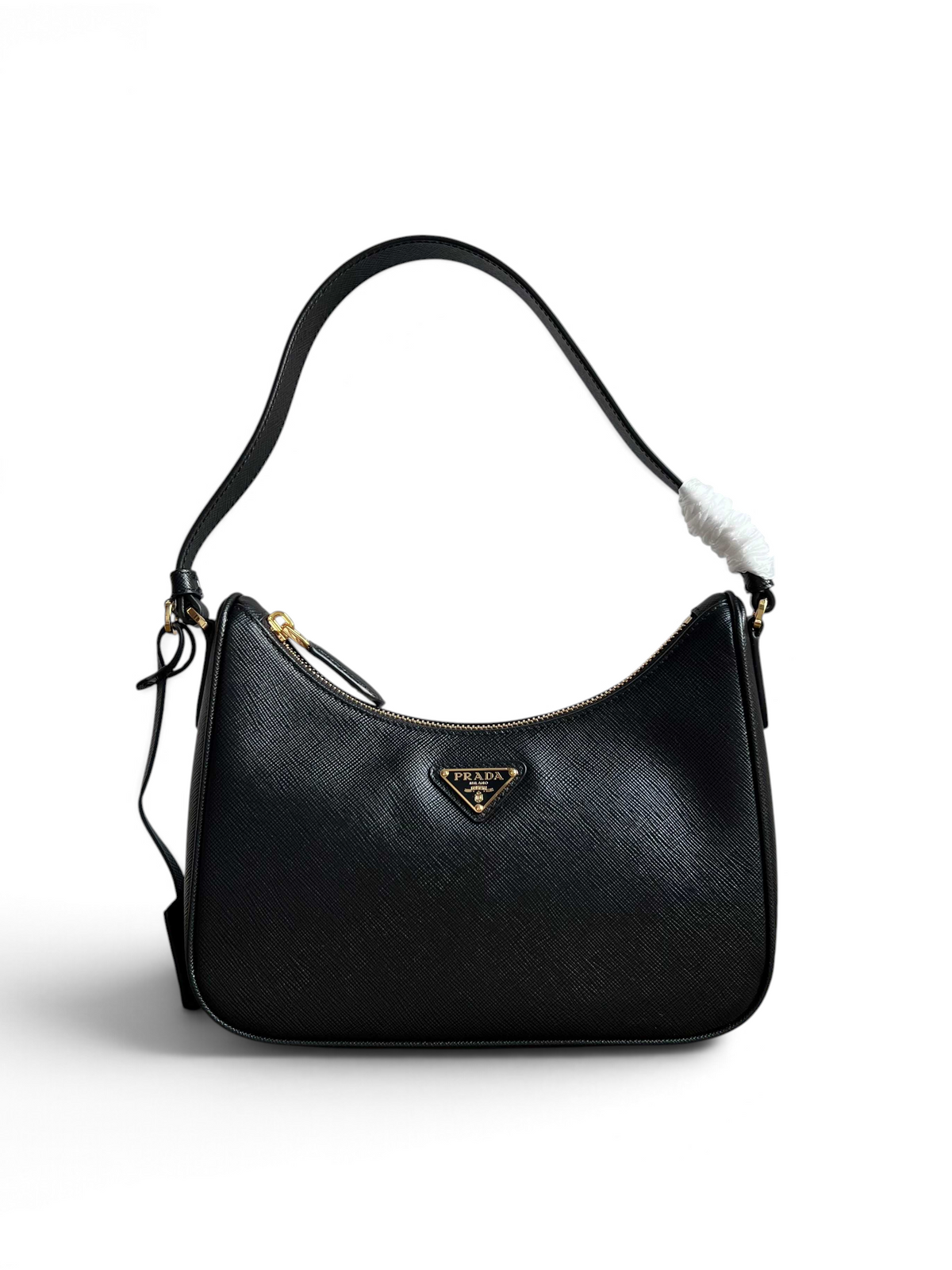 Re-Edition 2005 Saffiano Leather Mini Bag - Black - View 1
