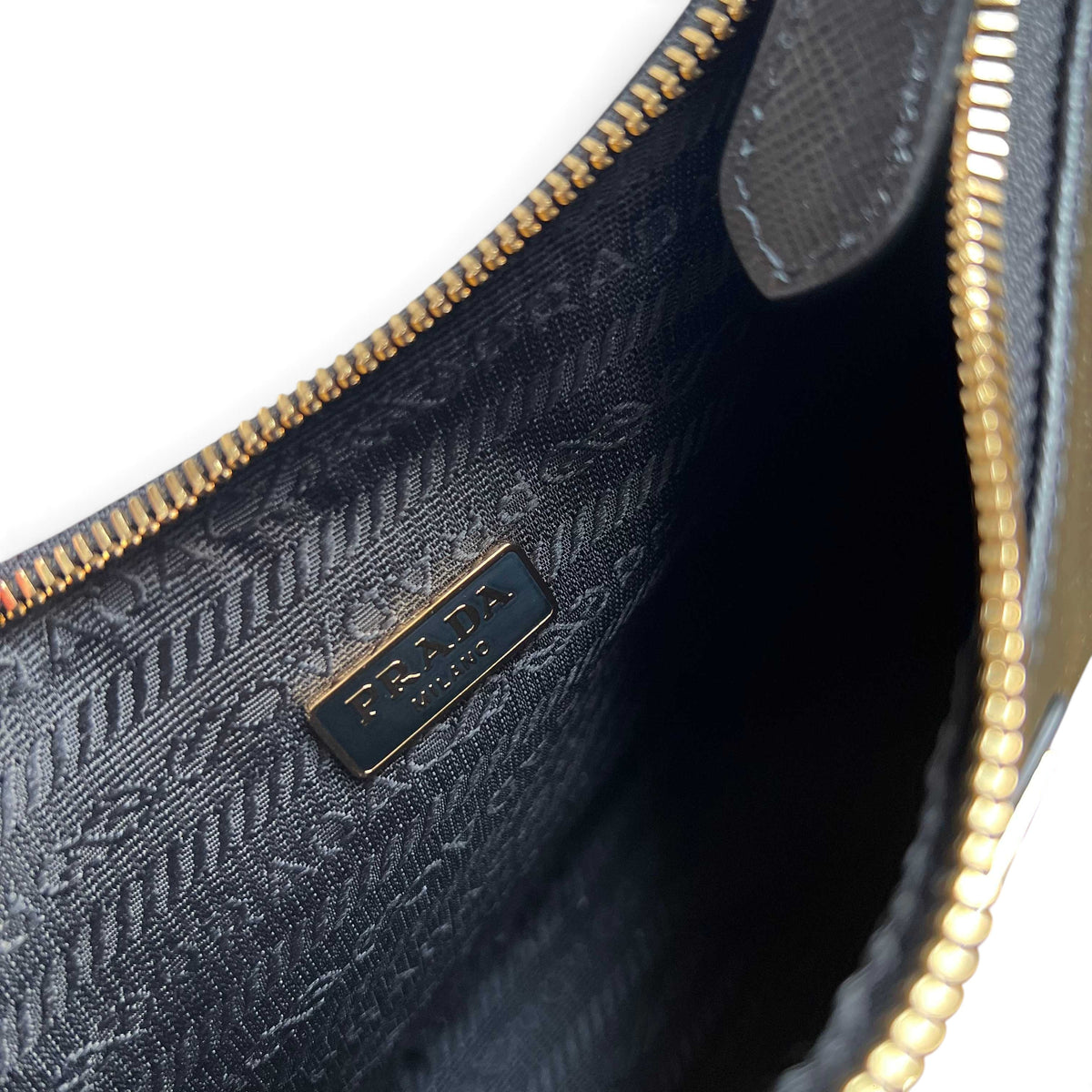 Re-Edition 2005 Saffiano Leather Mini Bag - Black - View 10