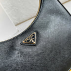 Re-Edition 2005 Saffiano Leather Mini Bag - Black - View 7