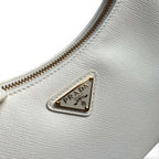 Re-Edition 2005 Saffiano Leather Mini Bag - White - View 6