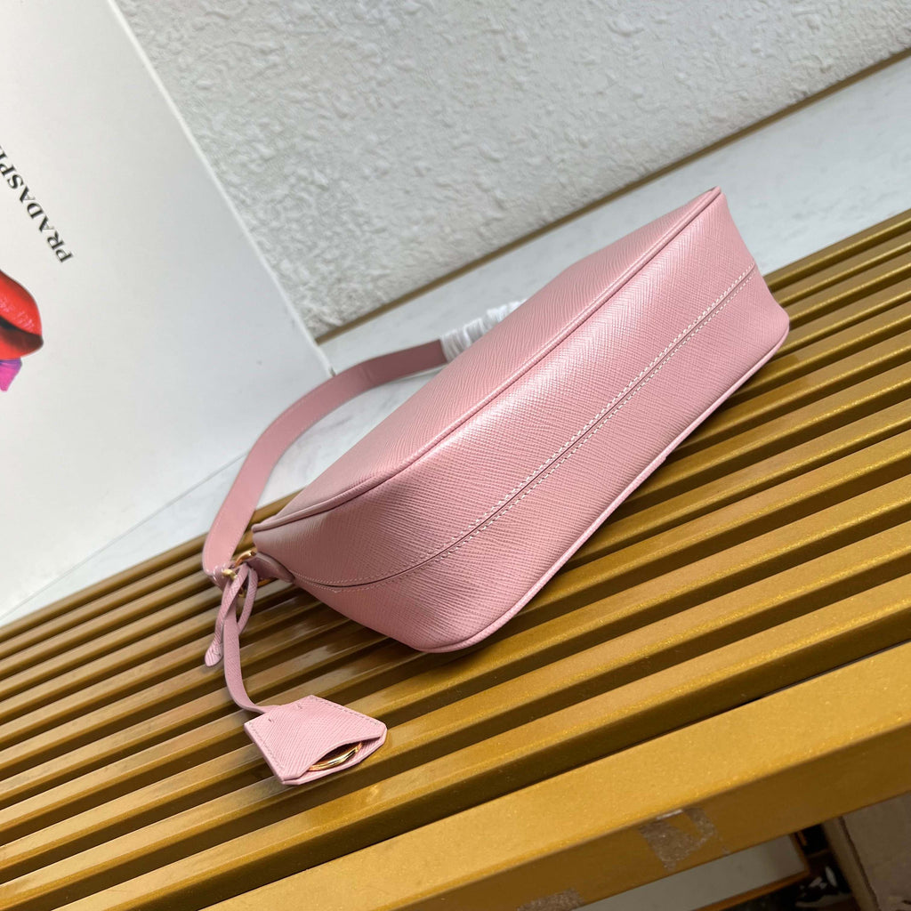 Re-Edition 2005 Saffiano Leather Mini Bag - Pink - View 3