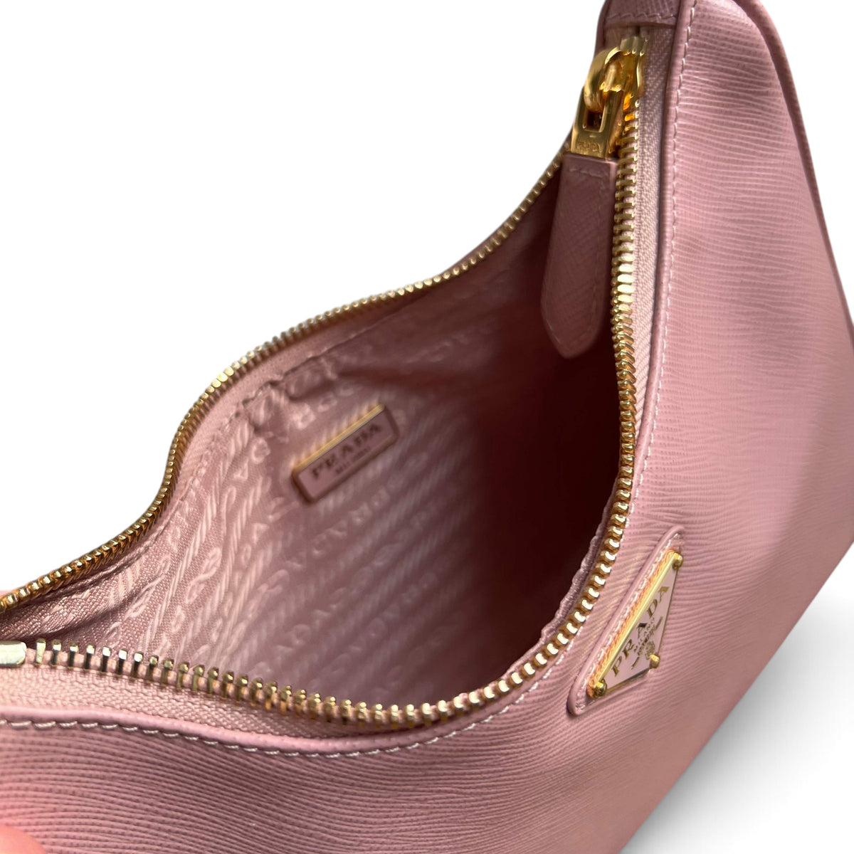 Re-Edition 2005 Saffiano Leather Mini Bag - Pink - View 8