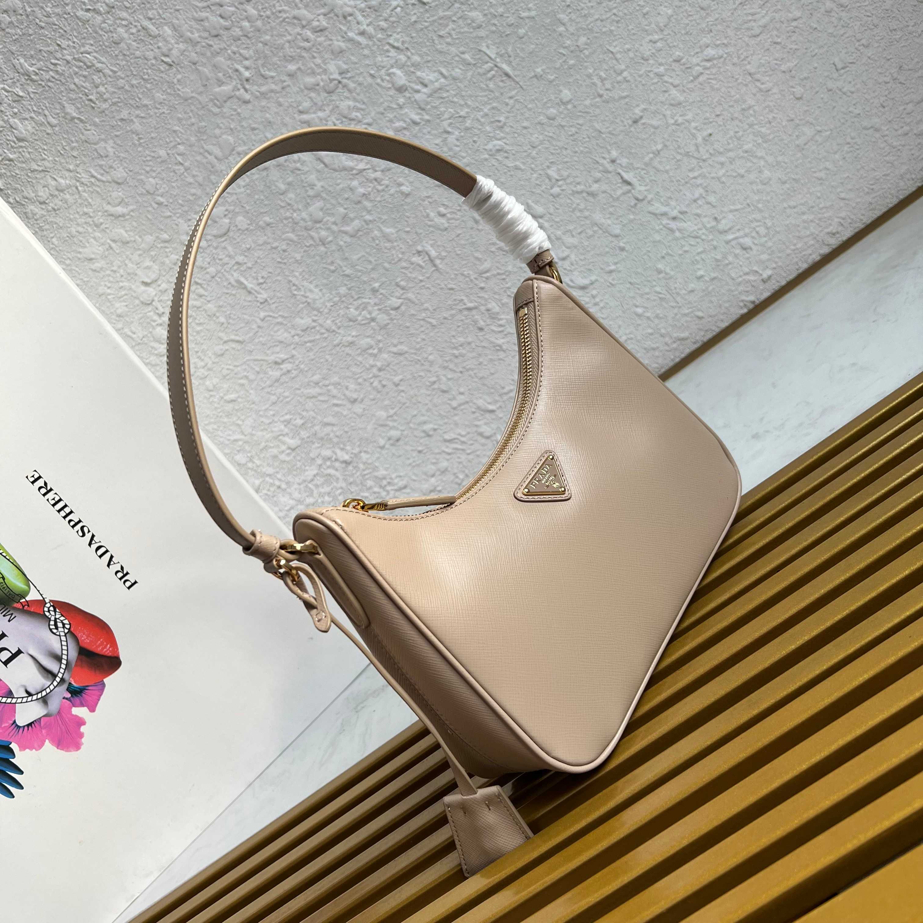 Re-Edition 2005 Saffiano Leather Mini Bag - Pumice Grey - View 2