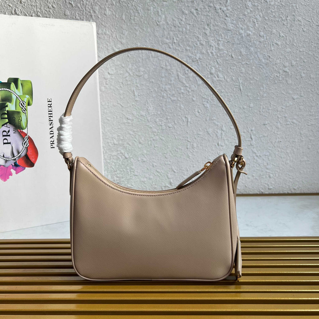 Re-Edition 2005 Saffiano Leather Mini Bag - Pumice Grey - View 5