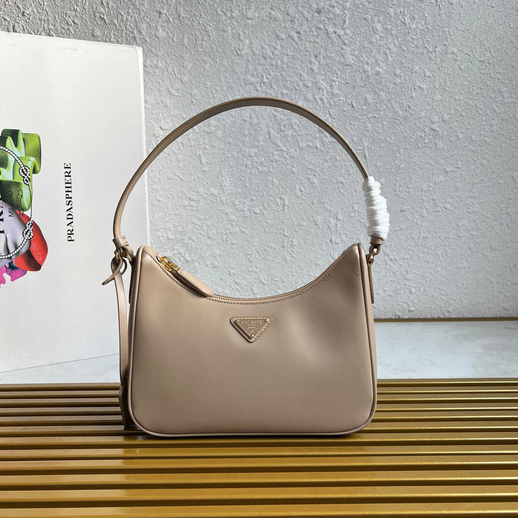 Re-Edition 2005 Saffiano Leather Mini Bag - Pumice Grey - View 1