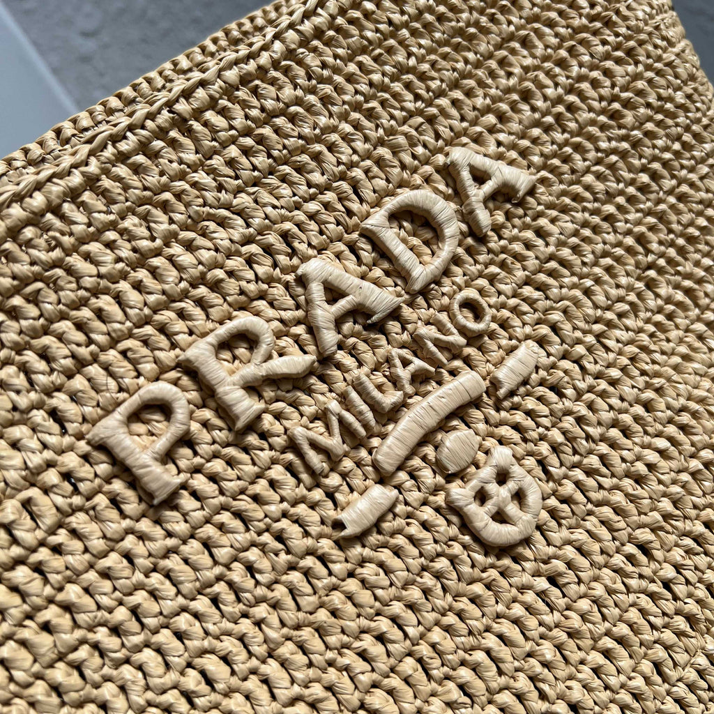 Small Crochet And Leather Bucket Bag - Beige/Brandy - View 5