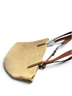 Medium Crochet And Leather Tote Bag - Beige/Brandy - View 4