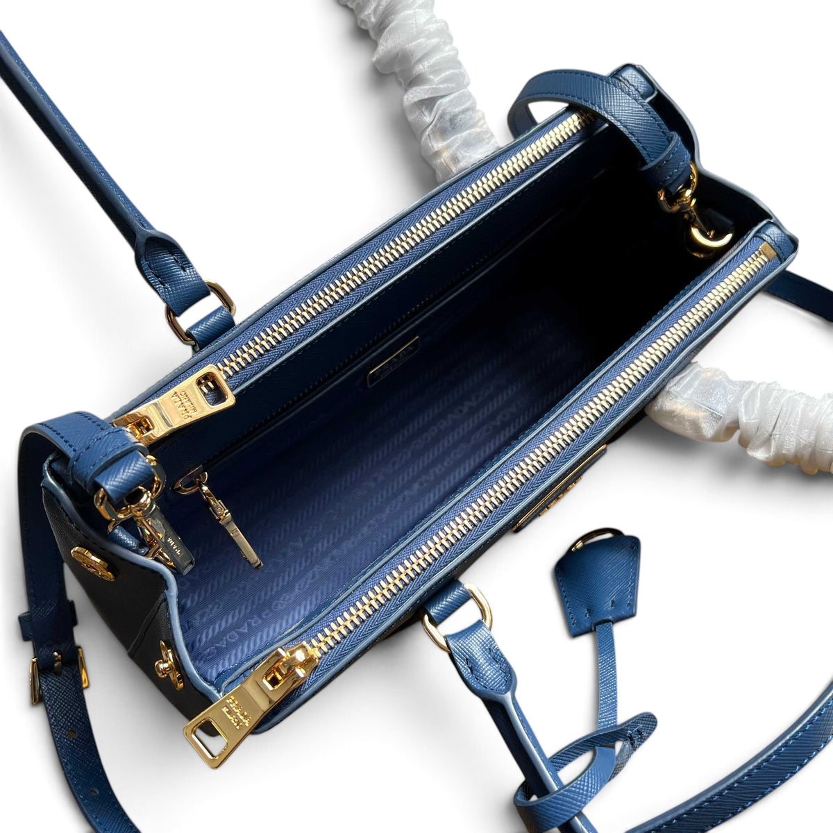 Galleria Medium Leather Bag - Aviation Blue - View 6