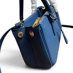 Galleria Medium Leather Bag - Aviation Blue - View 7