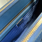 Galleria Medium Leather Bag - Aviation Blue - View 9