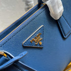 Galleria Medium Leather Bag - Aviation Blue - View 3