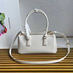 Galleria Medium Leather Bag - White - View 3