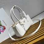 Galleria Medium Leather Bag - White - View 2