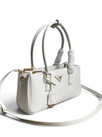 Galleria Medium Leather Bag - White - View 2