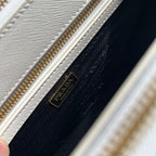 Galleria Medium Leather Bag - White - View 9