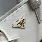 Galleria Medium Leather Bag - White - View 6