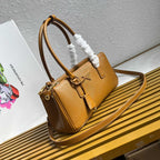 Galleria Medium Leather Bag - Amber - View 3