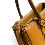 Galleria Medium Leather Bag - Amber - View 5