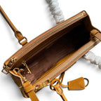 Galleria Medium Leather Bag - Amber - View 8