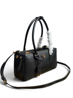 Galleria Medium Leather Bag - Black - View 2