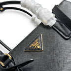 Galleria Medium Leather Bag - Black - View 5
