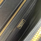 Galleria Medium Leather Bag - Black - View 9