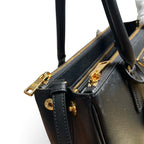 Galleria Medium Leather Bag - Black - View 6