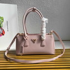 Galleria Medium Leather Bag - Pink - View 1