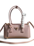 Galleria Medium Leather Bag - Pink - View 1