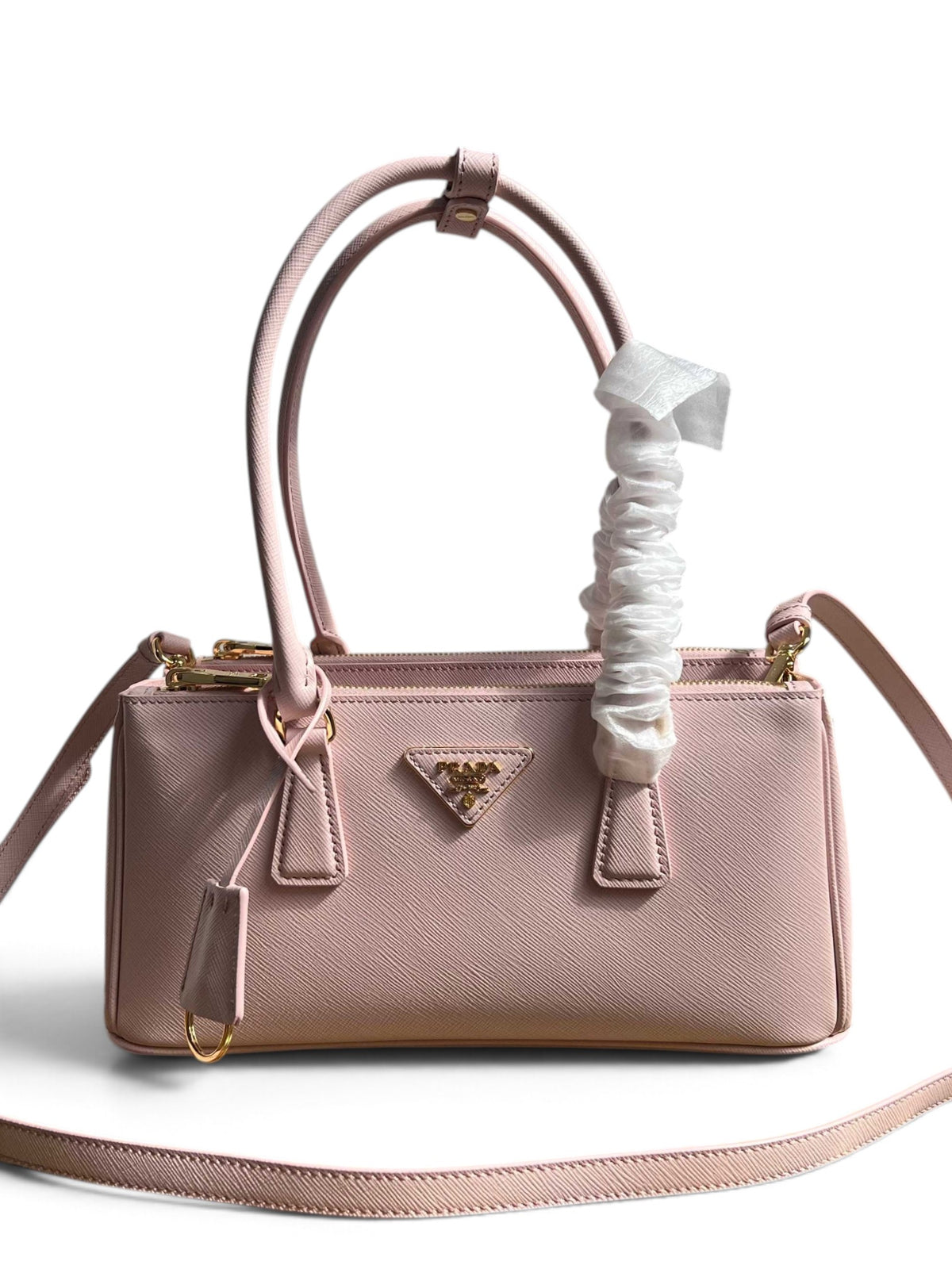Galleria Medium Leather Bag - Pink - View 1