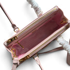 Galleria Medium Leather Bag - Pink - View 9