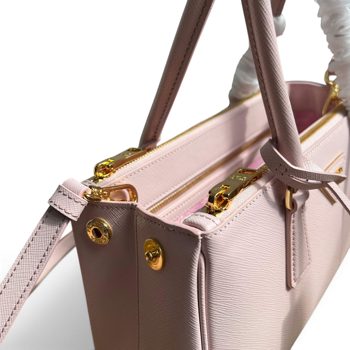Galleria Medium Leather Bag - Pink - View 6