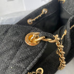 25 Medium Quilted Large Denim Bag