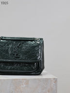 Niki Medium Patent Leather Shoulder Bag