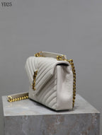 Quilted Leather Collage Bag